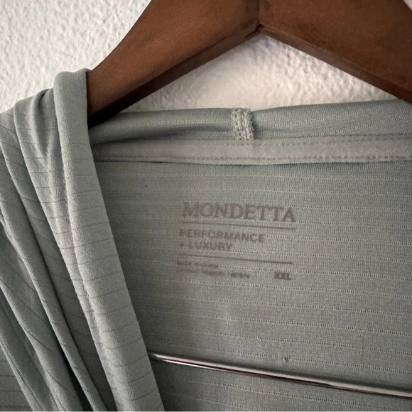 Mondetta Ottoman Hoodie XXL Abyss Green Athleisure Oversized Stretch Cozy - Picture 7 of 16